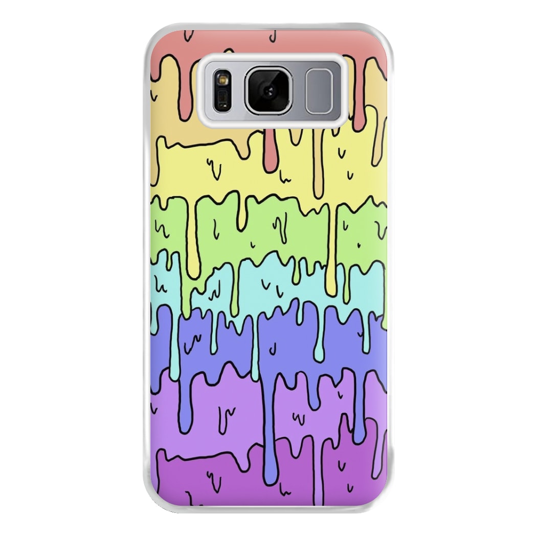 Dripping Rainbow Phone Case for Galaxy S8 Plus