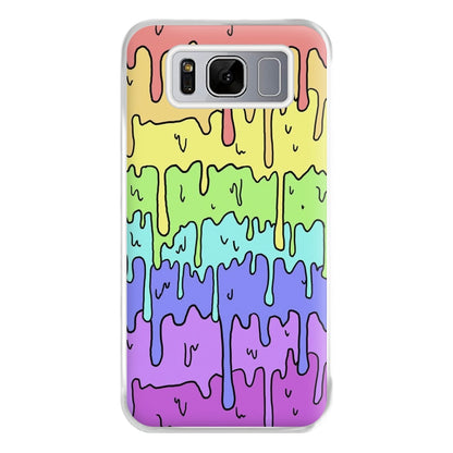 Dripping Rainbow Phone Case for Galaxy S8 Plus