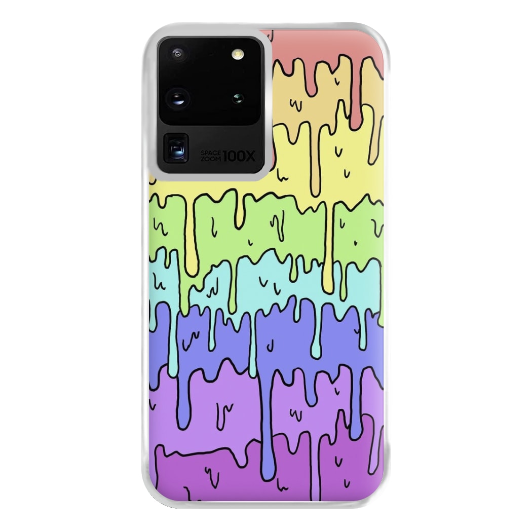 Dripping Rainbow Phone Case for Galaxy S20 Ultra