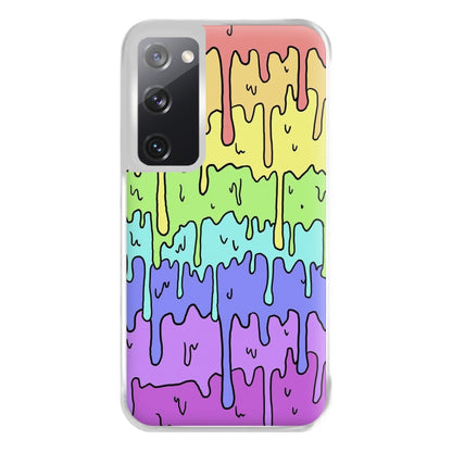 Dripping Rainbow Phone Case for Galaxy S20FE