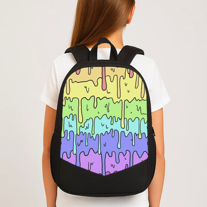 Dripping Rainbow Large School Bag