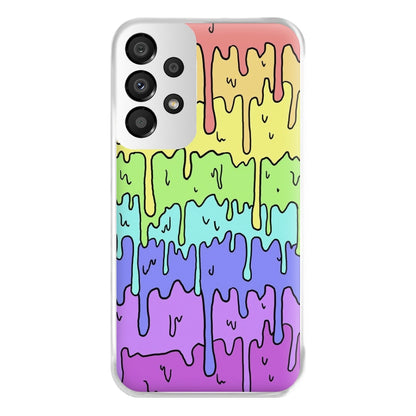 Dripping Rainbow Phone Case for Galaxy A33