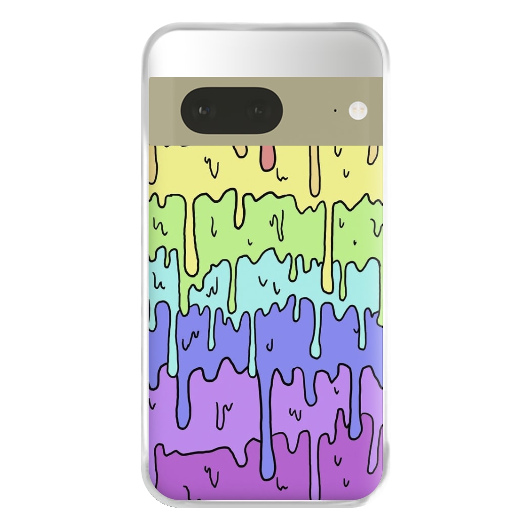 Dripping Rainbow Phone Case for Google Pixel 7a