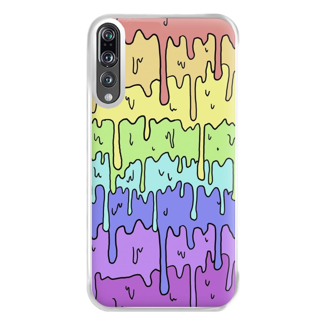 Dripping Rainbow Phone Case for Huawei P20 Pro