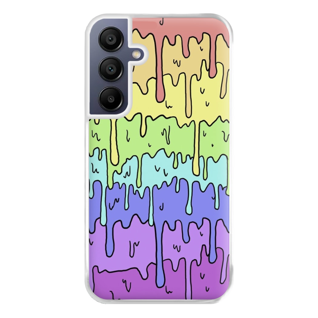 Dripping Rainbow Phone Case for Galaxy A16