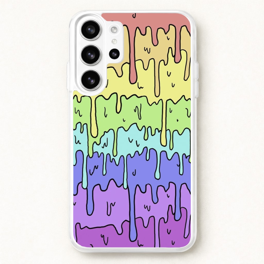 Dripping Rainbow Phone Case for Galaxy S26 Ultra