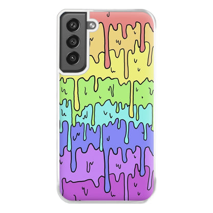 Dripping Rainbow Phone Case for Galaxy S21FE