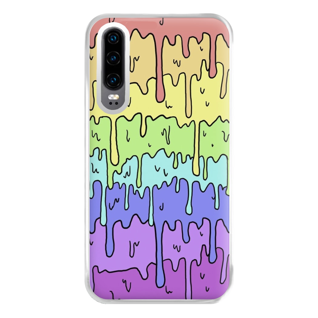 Dripping Rainbow Phone Case for Huawei P30