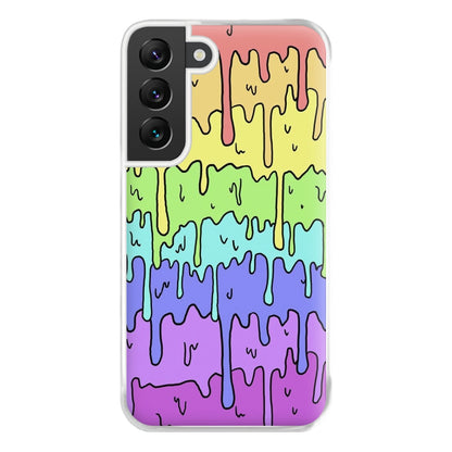 Dripping Rainbow Phone Case for Galaxy S22 Plus