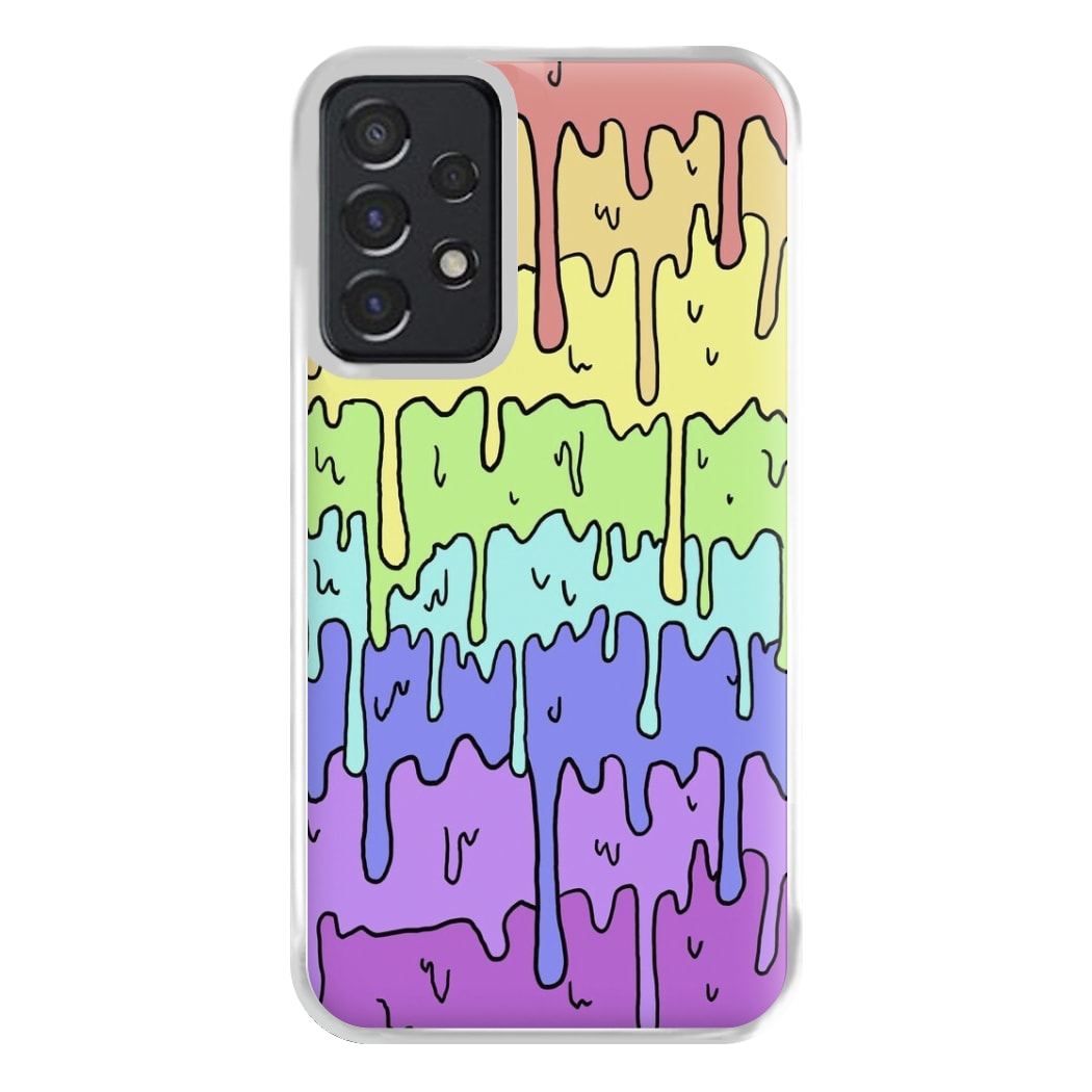 Dripping Rainbow Phone Case for Galaxy A52 / A52s