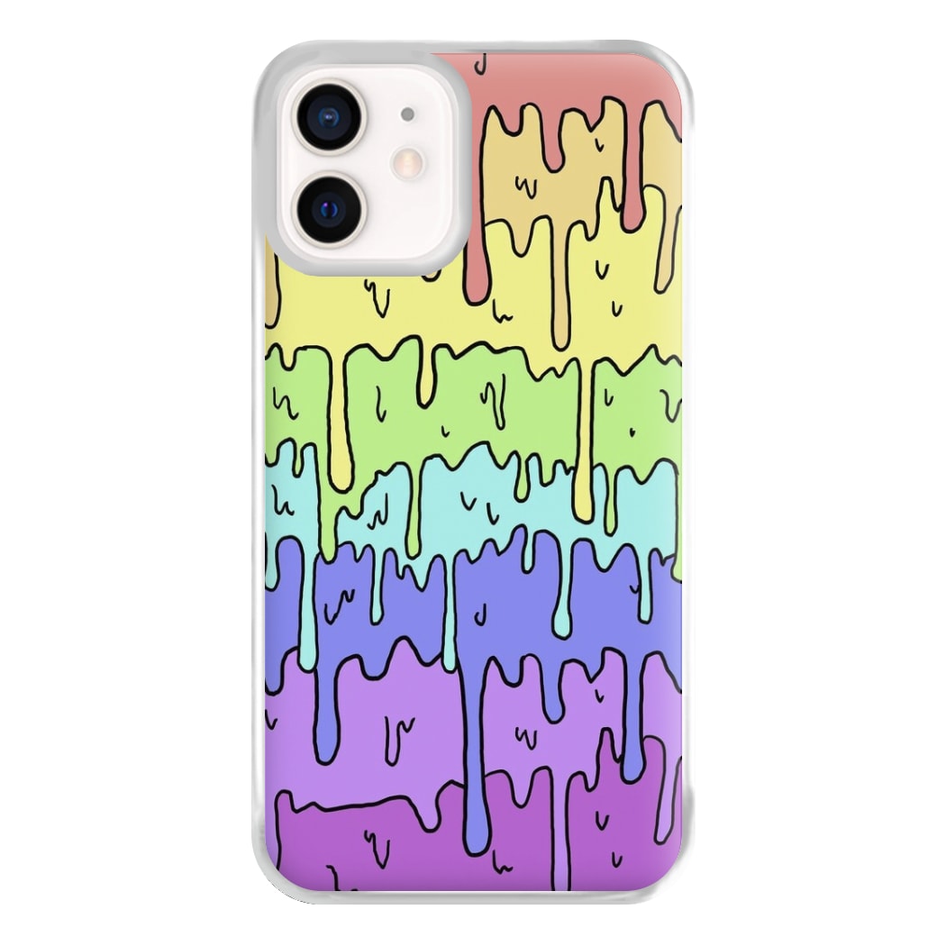 Dripping Rainbow Phone Case for iPhone 12 Mini