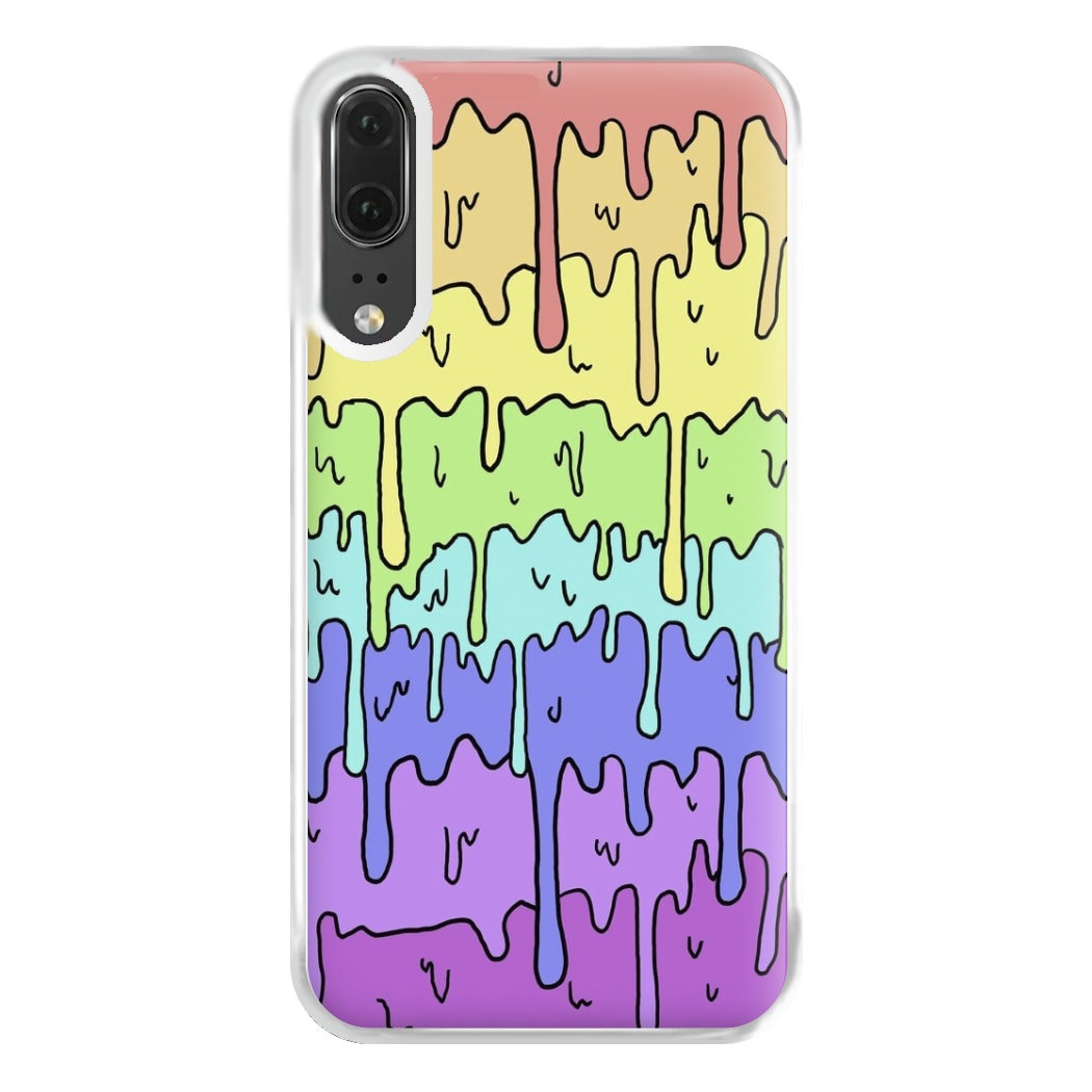 Dripping Rainbow Phone Case for Huawei P20