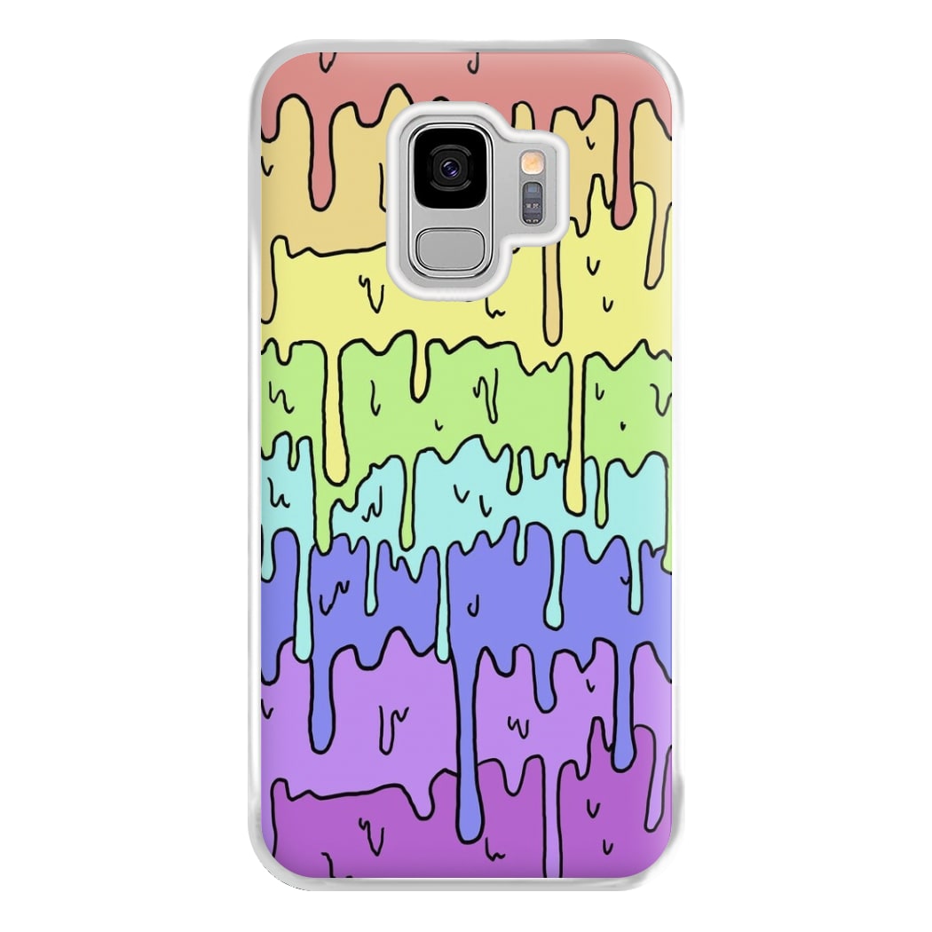 Dripping Rainbow Phone Case for Galaxy S9 Plus