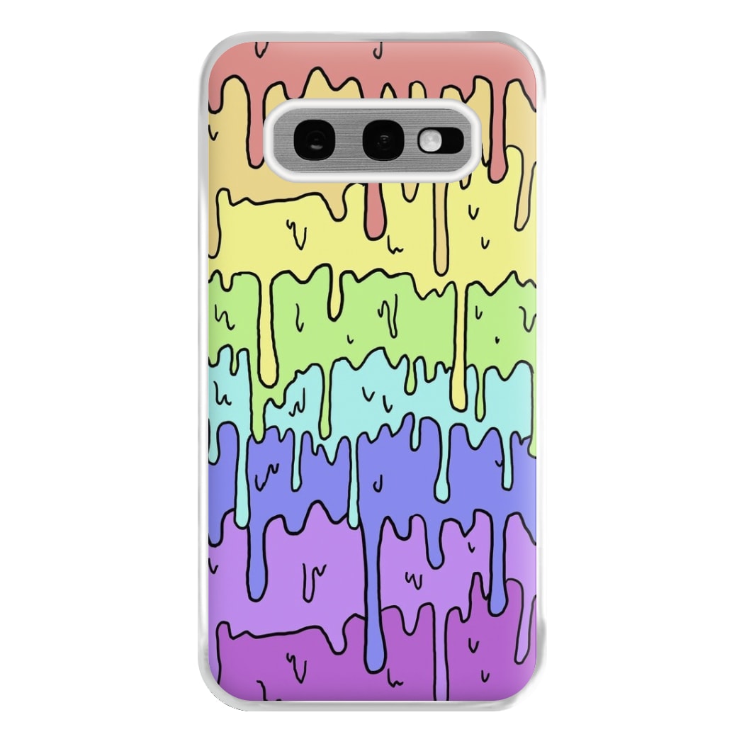 Dripping Rainbow Phone Case for Galaxy S10e