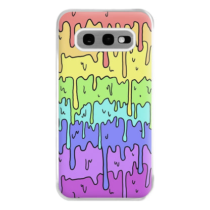 Dripping Rainbow Phone Case for Galaxy S10e