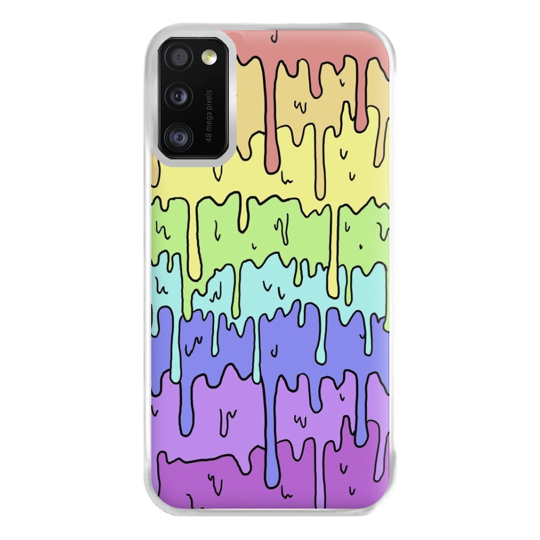 Dripping Rainbow Phone Case for Galaxy A41