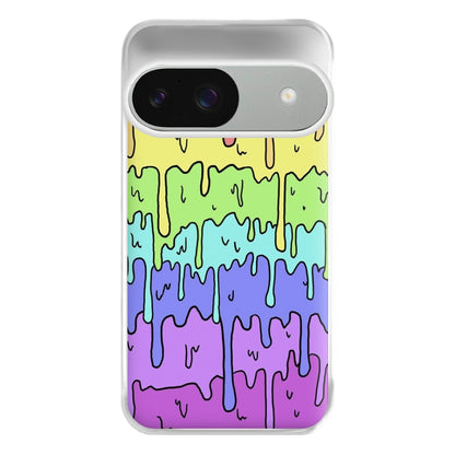 Dripping Rainbow Phone Case for Google Pixel 9 / 9 Pro