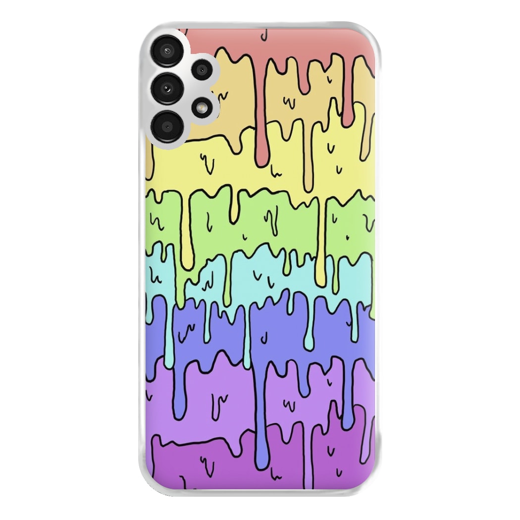 Dripping Rainbow Phone Case for Galaxy A13