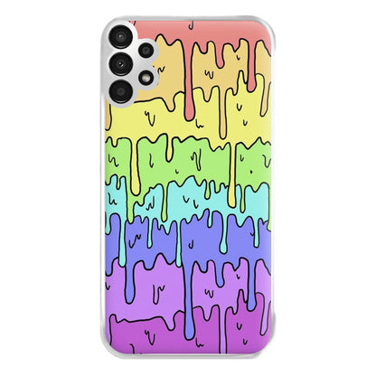 Dripping Rainbow Phone Case for Galaxy A13