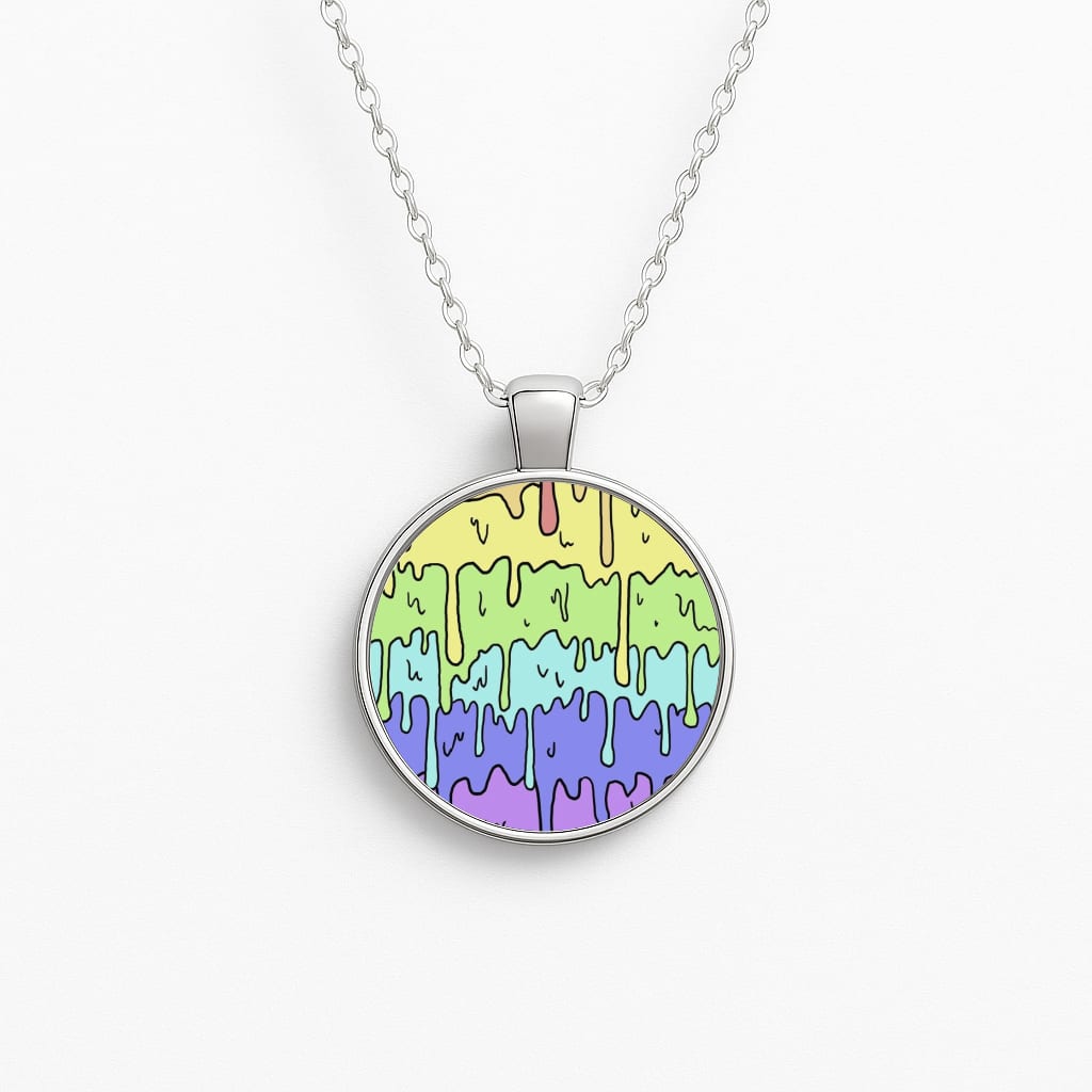 Dripping Rainbow Necklace