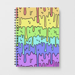 Dripping Rainbow Notebook