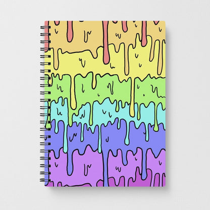 Dripping Rainbow Notebook