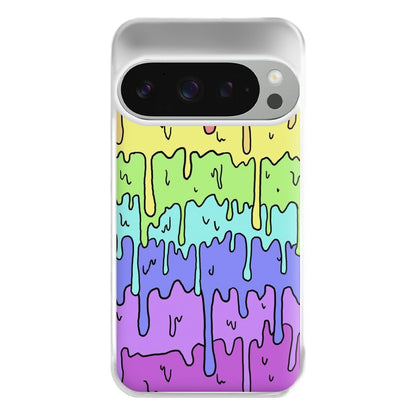 Dripping Rainbow Phone Case for Google Pixel 9 Pro XL