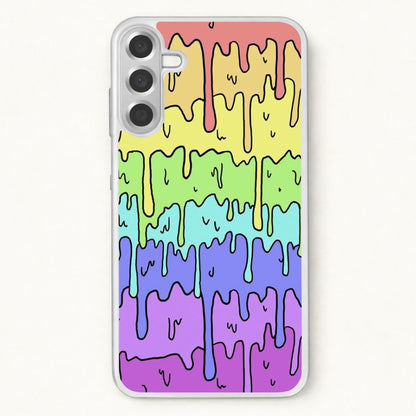 Dripping Rainbow Phone Case for Galaxy A17