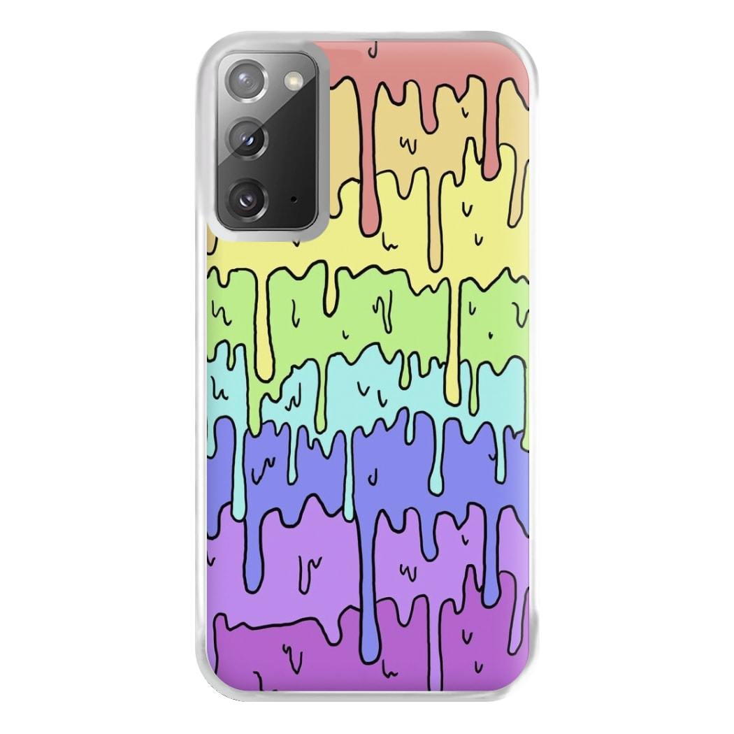 Dripping Rainbow Phone Case for Galaxy Note 20 Ultra