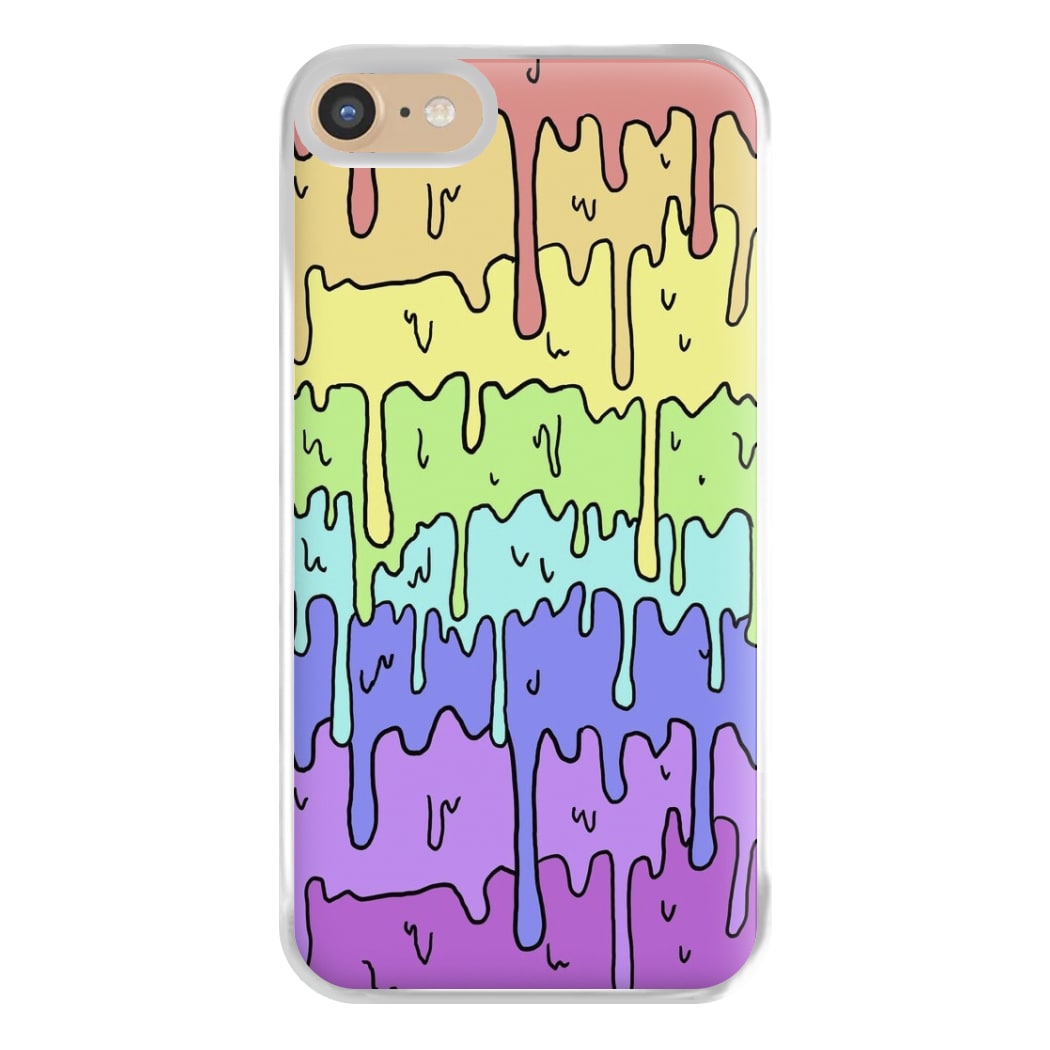 Dripping Rainbow Phone Case for iPhone 6 / 7 / 8 / SE