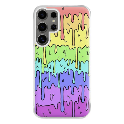 Dripping Rainbow Phone Case for Galaxy S24 Ultra