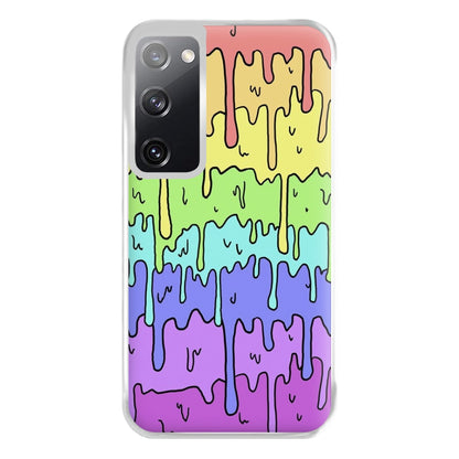 Dripping Rainbow Phone Case for Galaxy S20