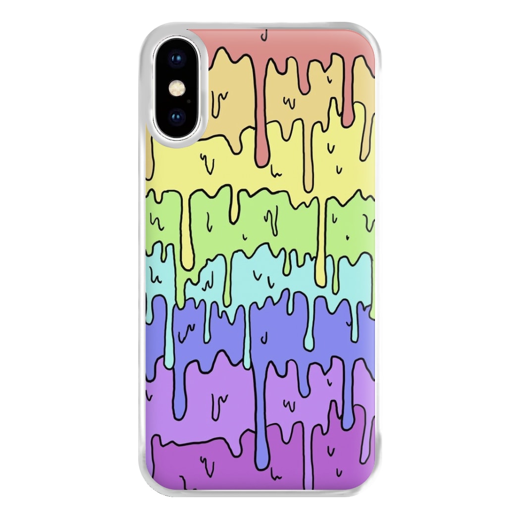 Dripping Rainbow Phone Case for iPhone XS Max