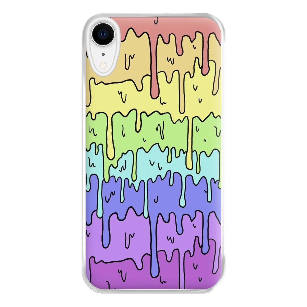 Dripping Rainbow Phone Case for iPhone XR