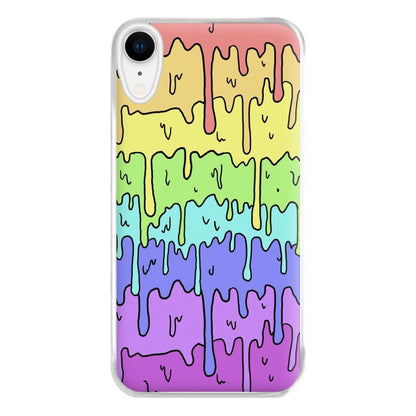 Dripping Rainbow Phone Case for iPhone XR