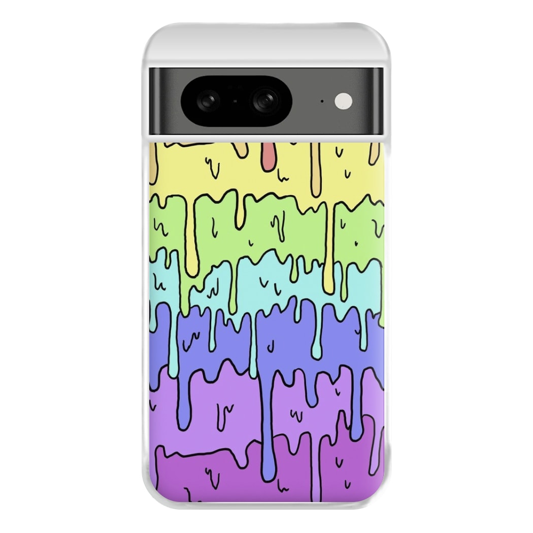 Dripping Rainbow Phone Case for Google Pixel 8