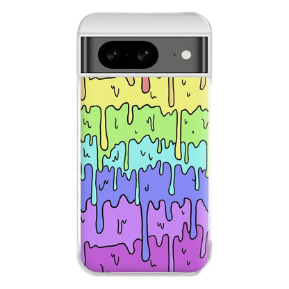 Dripping Rainbow Phone Case for Google Pixel 8