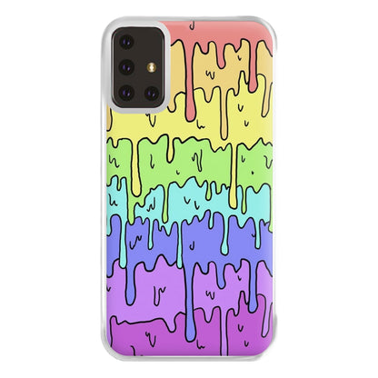 Dripping Rainbow Phone Case for Galaxy A71