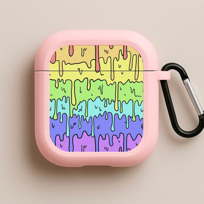 Dripping Rainbow Pink AirPods Case