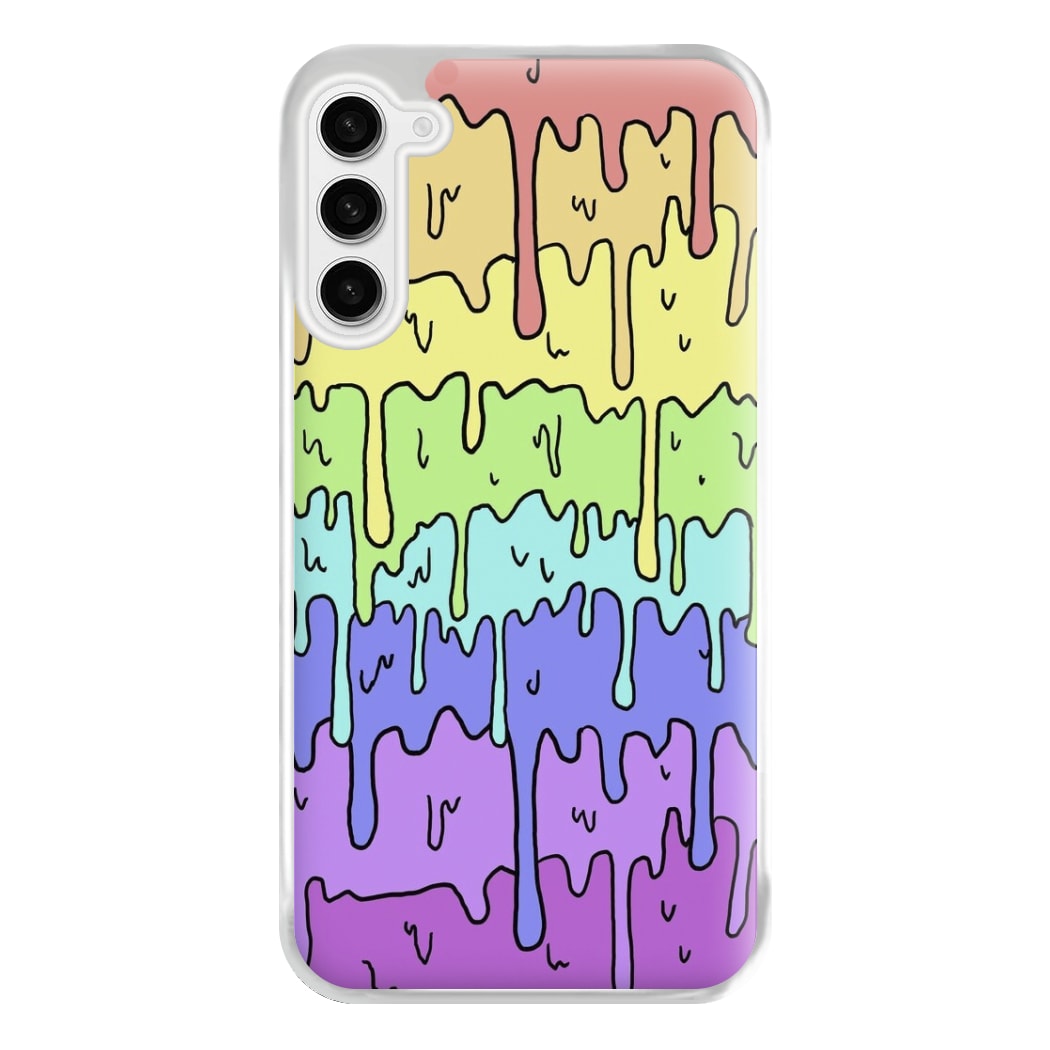 Dripping Rainbow Phone Case for Galaxy S23FE