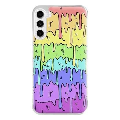 Dripping Rainbow Phone Case for Galaxy S23FE