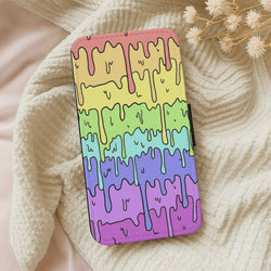 Dripping Rainbow Wallet Phone Case