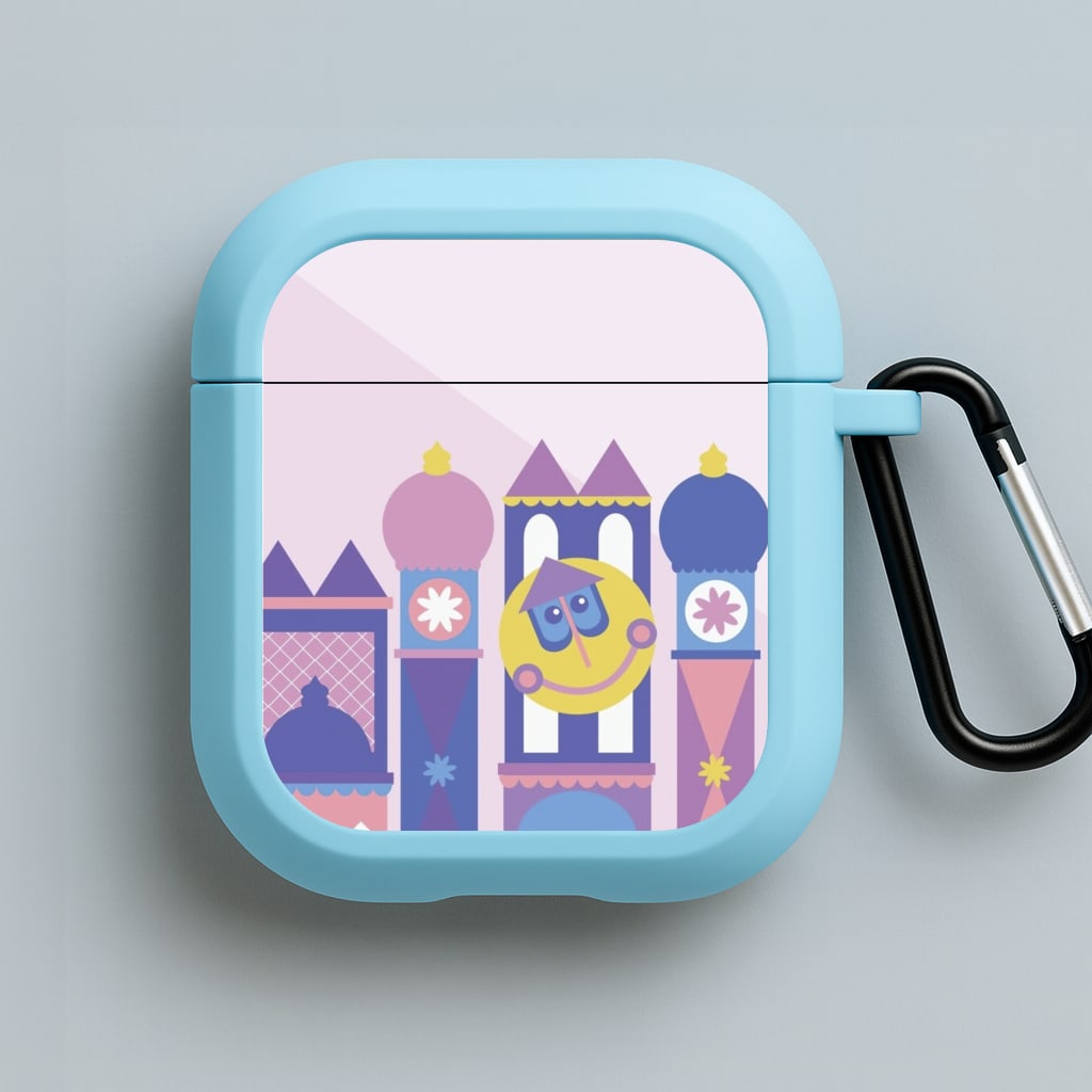 It's A Small World Blue AirPods Case