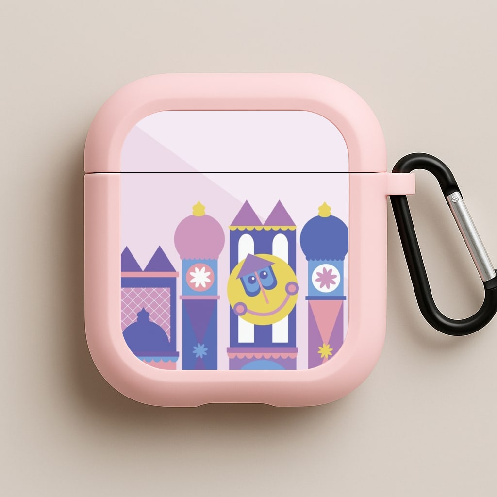 It's A Small World Pink AirPods Case