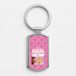 I'm A Cool Mom Silver Keyring