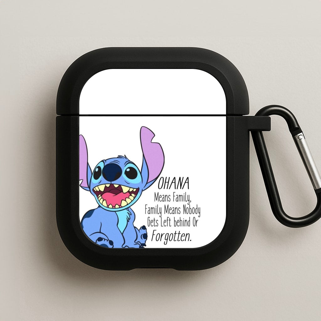 Ohana Means Family - Blue Alien AirPods Case
