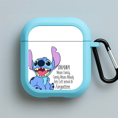 Ohana Means Family - Blue Alien Blue AirPods Case