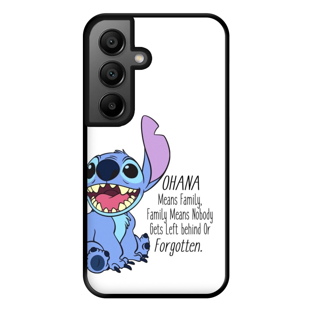 Ohana Means Family - Blue Alien Phone Case for Google Pixel 8