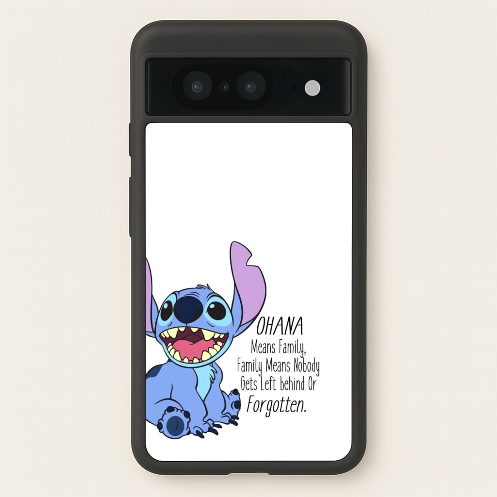 Ohana Means Family - Blue Alien  - Disney Phone Case for Google Pixel 8