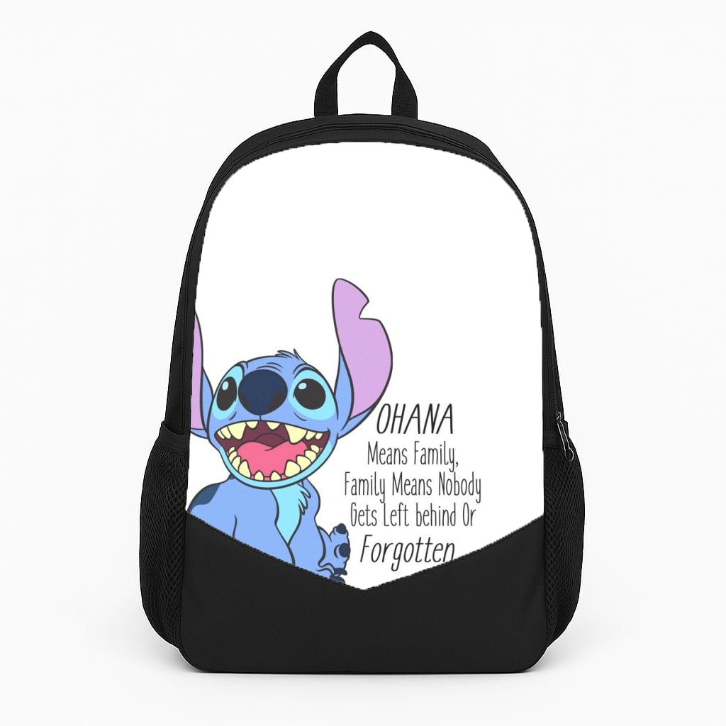 Ohana Means Family - Blue Alien Backpack